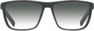 Rectangle Black With Blue Aero w/ Gradient Progressive No-Line Reading Sunglasses View #2