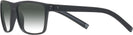 Rectangle Black With Grey Aero w/ Gradient Progressive No-Line Reading Sunglasses View #3