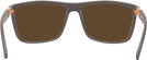 Rectangle Brown Endurance Progressive No-Line Reading Sunglasses View #4