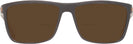 Rectangle Brown Endurance Bifocal Reading Sunglasses View #2