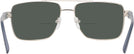 Aviator,Square Gunmetal Palermo Bifocal Reading Sunglasses View #4