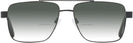 Aviator,Square Black Palermo w/ Gradient Bifocal Reading Sunglasses View #2