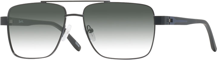 Aviator,Square Black Palermo w/ Gradient Progressive No-Line Reading Sunglasses View #1