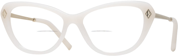 Cat Eye Opaline Milky Ralph Lauren 6245 Bifocal View #1