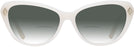 Cat Eye Opaline Milky Ralph Lauren 6245 w/ Gradient Bifocal Reading Sunglasses View #2