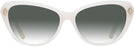 Cat Eye Opaline Milky Ralph Lauren 6245 w/ Gradient Progressive No-Line Reading Sunglasses View #2