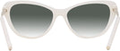 Cat Eye Opaline Milky Ralph Lauren 6245 w/ Gradient Progressive No-Line Reading Sunglasses View #4