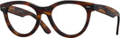 Round Striped Havana Ray-Ban 2241V Computer Style Progressive View #1