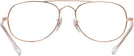 Aviator Rose Gold Ray-Ban 3735V Progressive No-Lines View #4