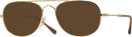 Aviator Gold Ray-Ban 3735V Progressive No-Line Reading Sunglasses View #1