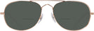 Aviator Rose Gold Ray-Ban 3735V Bifocal Reading Sunglasses View #2