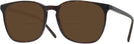 Square Havana Ray-Ban 5387L Bifocal Reading Sunglasses View #1