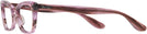 Cat Eye Striped Pink Ray-Ban 5499 Single Vision Half Frame View #3