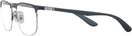 Rectangle BLACK ON SILVER Ray-Ban 6513 Single Vision Full Frame View #3