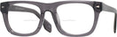 Square Transparent Grey Seattle Eyeworks 1001 Bifocal View #1