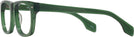 Square Transparent Green Seattle Eyeworks 1001 Single Vision Full Frame View #3