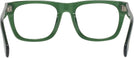 Square Transparent Green Seattle Eyeworks 1001 Single Vision Full Frame View #4