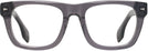 Square Transparent Grey Seattle Eyeworks 1001 Single Vision Full Frame View #2