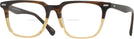 Square Brown Fade Seattle Eyeworks 1002 Bifocal View #1