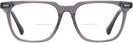 Square Transparent Grey Seattle Eyeworks 1002 Bifocal View #2