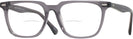 Square Transparent Grey Seattle Eyeworks 1002 Bifocal View #1