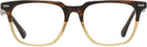 Square Brown Fade Seattle Eyeworks 1002 Single Vision Full Frame View #2