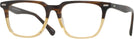 Square Brown Fade Seattle Eyeworks 1002 Single Vision Full Frame View #1