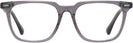 Square Transparent Grey Seattle Eyeworks 1002 Single Vision Full Frame View #2