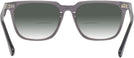 Square Transparent Grey Seattle Eyeworks 1002 w/ Gradient Bifocal Reading Sunglasses View #4