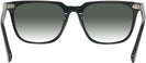 Square Black Seattle Eyeworks 1002 w/ Gradient Progressive No-Line Reading Sunglasses View #4