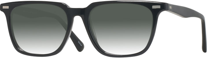 Square Black Seattle Eyeworks 1002 w/ Gradient Progressive No-Line Reading Sunglasses View #1