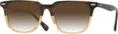 Square Brown Fade Seattle Eyeworks 1002 w/ Gradient Progressive No-Line Reading Sunglasses View #1