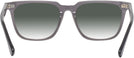 Square Transparent Grey Seattle Eyeworks 1002 w/ Gradient Progressive No-Line Reading Sunglasses View #4