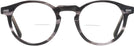 Round Striated Grey Seattle Eyeworks 1003 Bifocal View #2