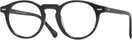 Round Black Seattle Eyeworks 1003 Progressive No-Lines View #1