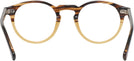 Round Brown Fade Seattle Eyeworks 1003 Single Vision Full Frame View #4