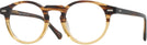 Round Brown Fade Seattle Eyeworks 1003 Progressive No-Lines View #1