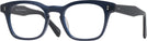 Square Blue Seattle Eyeworks 1004 Progressive No-Lines View #1