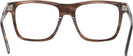 Square Transparent Brown Seattle Eyeworks 984 Single Vision Full Frame View #4