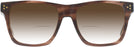 Square Transparent Brown Seattle Eyeworks 984 w/ Gradient Bifocal Reading Sunglasses View #2