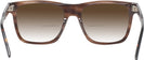 Square Transparent Brown Seattle Eyeworks 984 w/ Gradient Bifocal Reading Sunglasses View #4