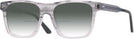 Square Transparent Grey Seattle Eyeworks 984 w/ Gradient Bifocal Reading Sunglasses View #1