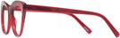 Cat Eye Transparent Red Seattle Eyeworks 989 Single Vision Full Frame View #3