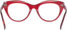 Cat Eye Transparent Red Seattle Eyeworks 989 Computer Style Progressive View #4