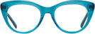 Cat Eye Transparent Blue Seattle Eyeworks 989 Single Vision Full Frame View #2