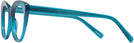 Cat Eye Transparent Blue Seattle Eyeworks 989 Progressive No-Lines View #3