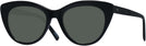 Cat Eye Black Seattle Eyeworks 989 Progressive No-Line Reading Sunglasses View #1