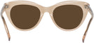 Cat Eye Transparent Brown Seattle Eyeworks 989 Progressive No-Line Reading Sunglasses View #4