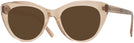 Cat Eye Transparent Brown Seattle Eyeworks 989 Progressive No-Line Reading Sunglasses View #1