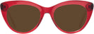 Cat Eye Transparent Red Seattle Eyeworks 989 Progressive No-Line Reading Sunglasses View #2